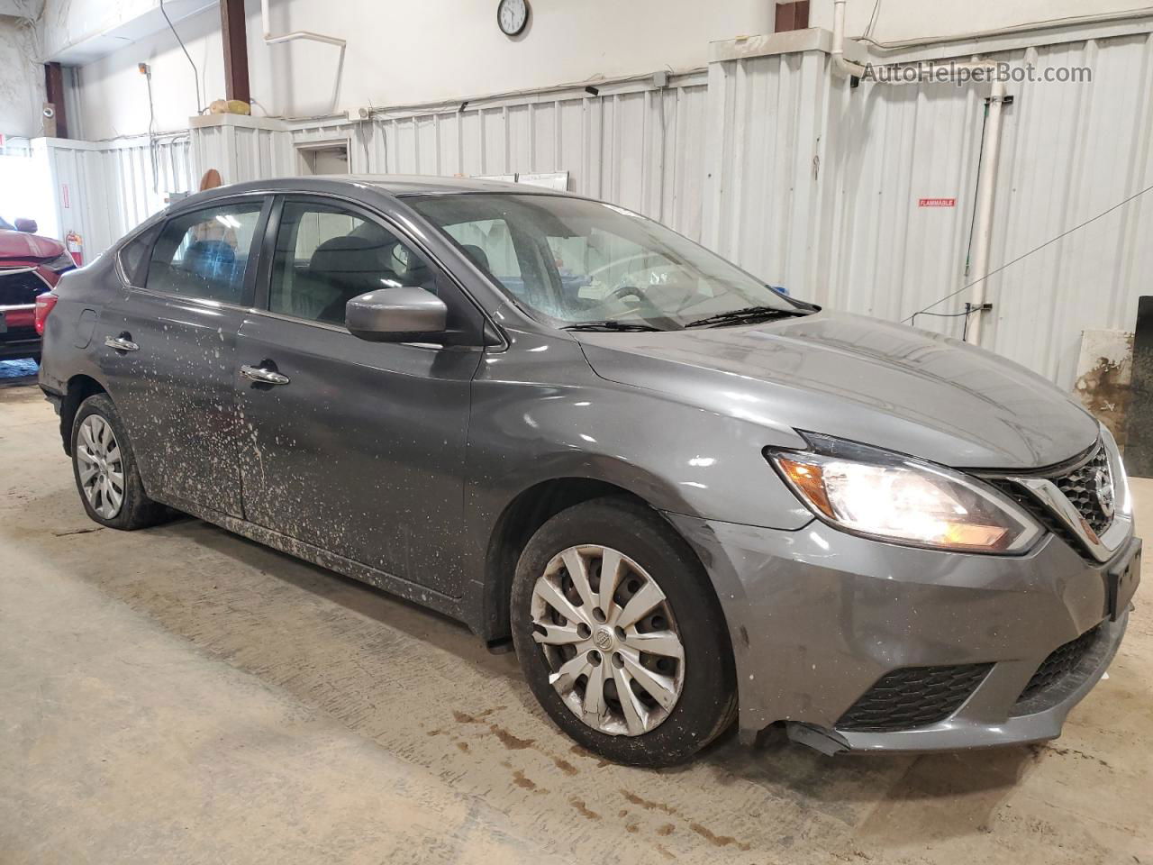 2018 Nissan Sentra S Gray vin: 3N1AB7AP0JY275011