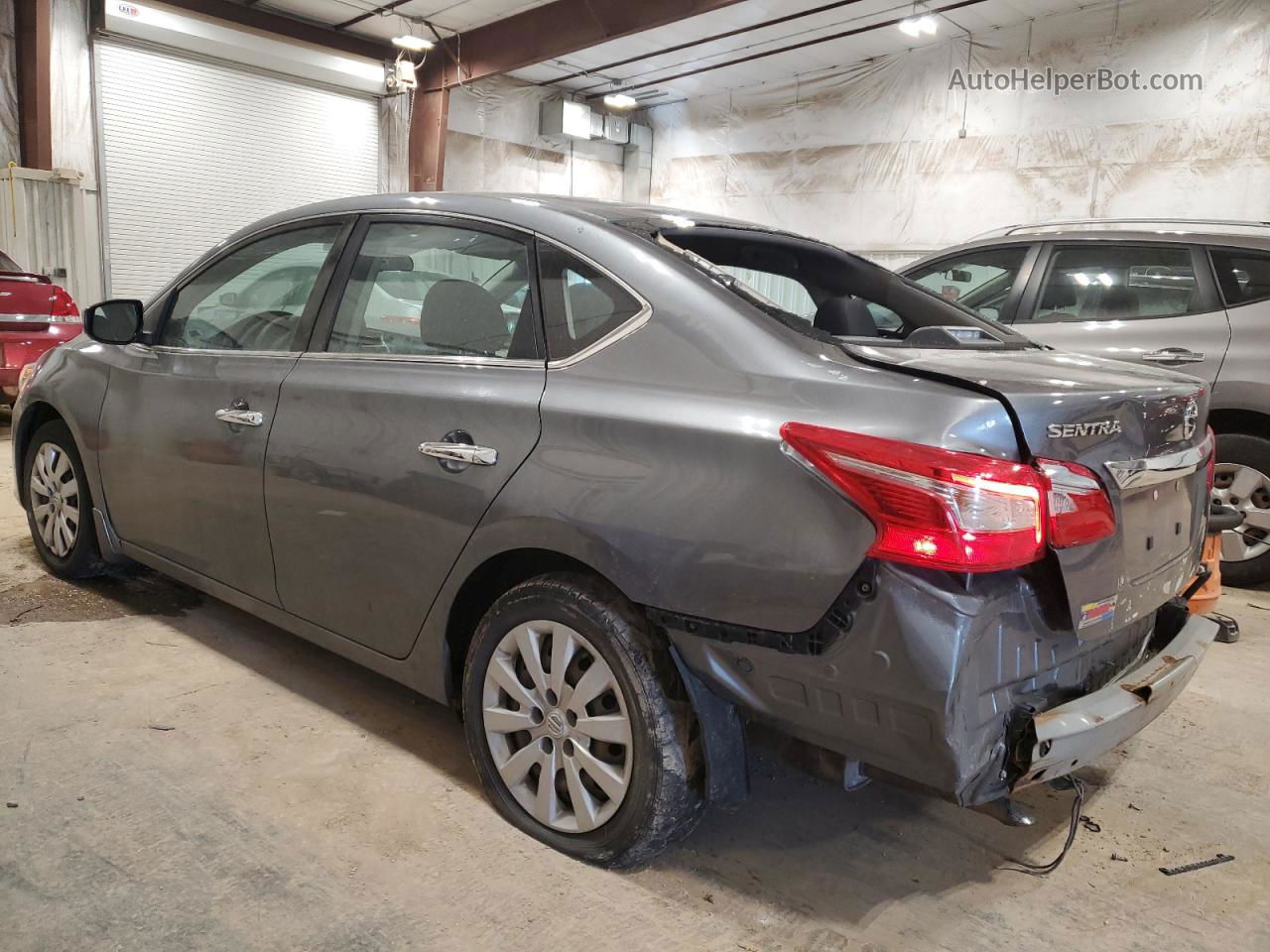 2018 Nissan Sentra S Gray vin: 3N1AB7AP0JY275011