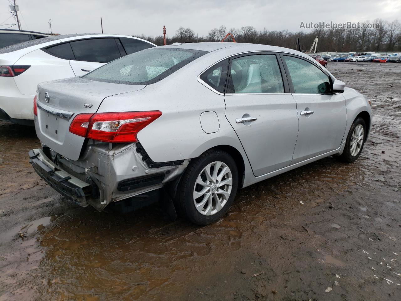 2018 Nissan Sentra S Silver vin: 3N1AB7AP0JY278054