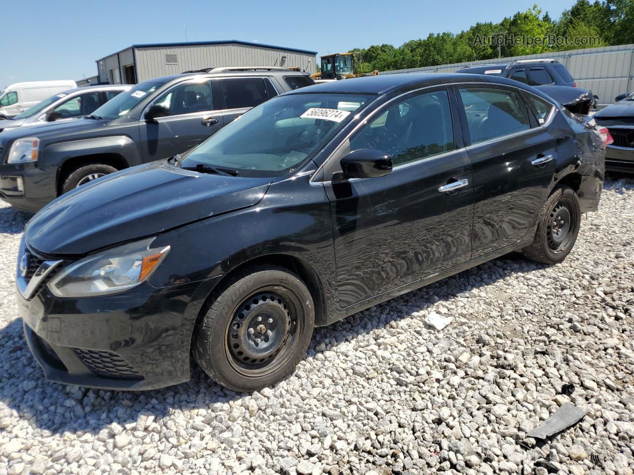 2018 Nissan Sentra S Black vin: 3N1AB7AP0JY281620