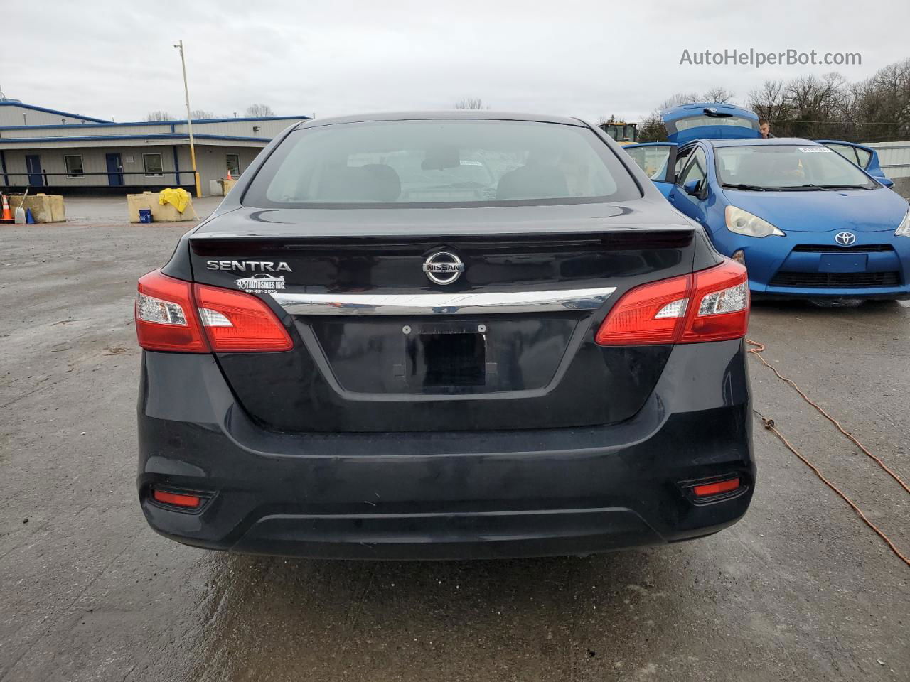 2018 Nissan Sentra S Black vin: 3N1AB7AP0JY291001