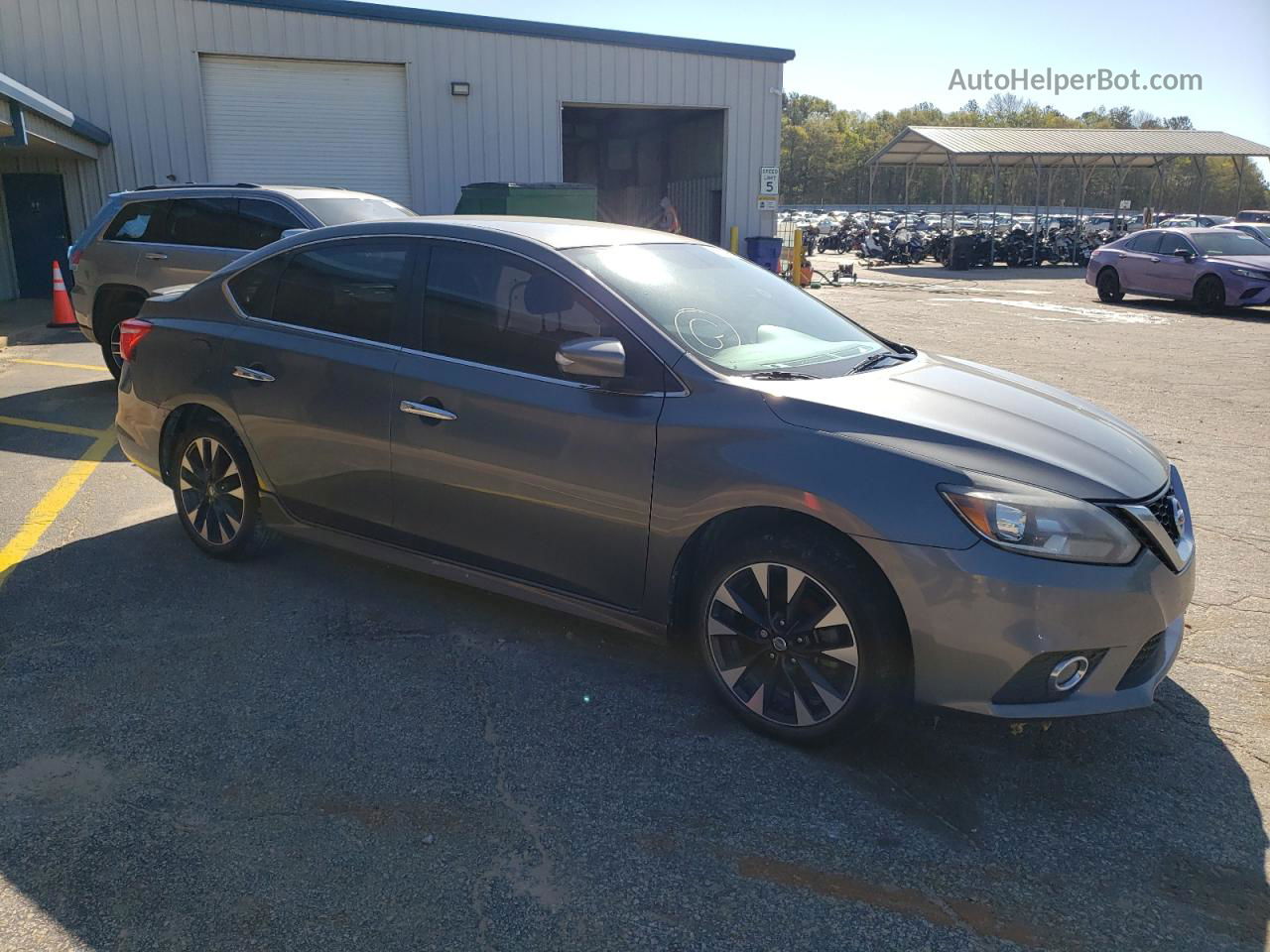 2018 Nissan Sentra S Gray vin: 3N1AB7AP0JY303082