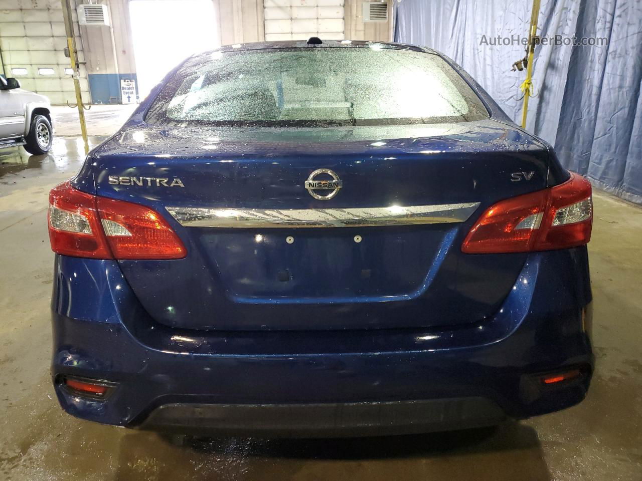 2018 Nissan Sentra S Blue vin: 3N1AB7AP0JY307049