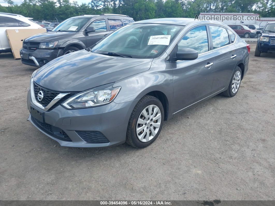 2018 Nissan Sentra S Gray vin: 3N1AB7AP0JY307164