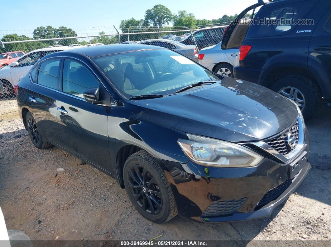 2018 Nissan Sentra S Black vin: 3N1AB7AP0JY309299