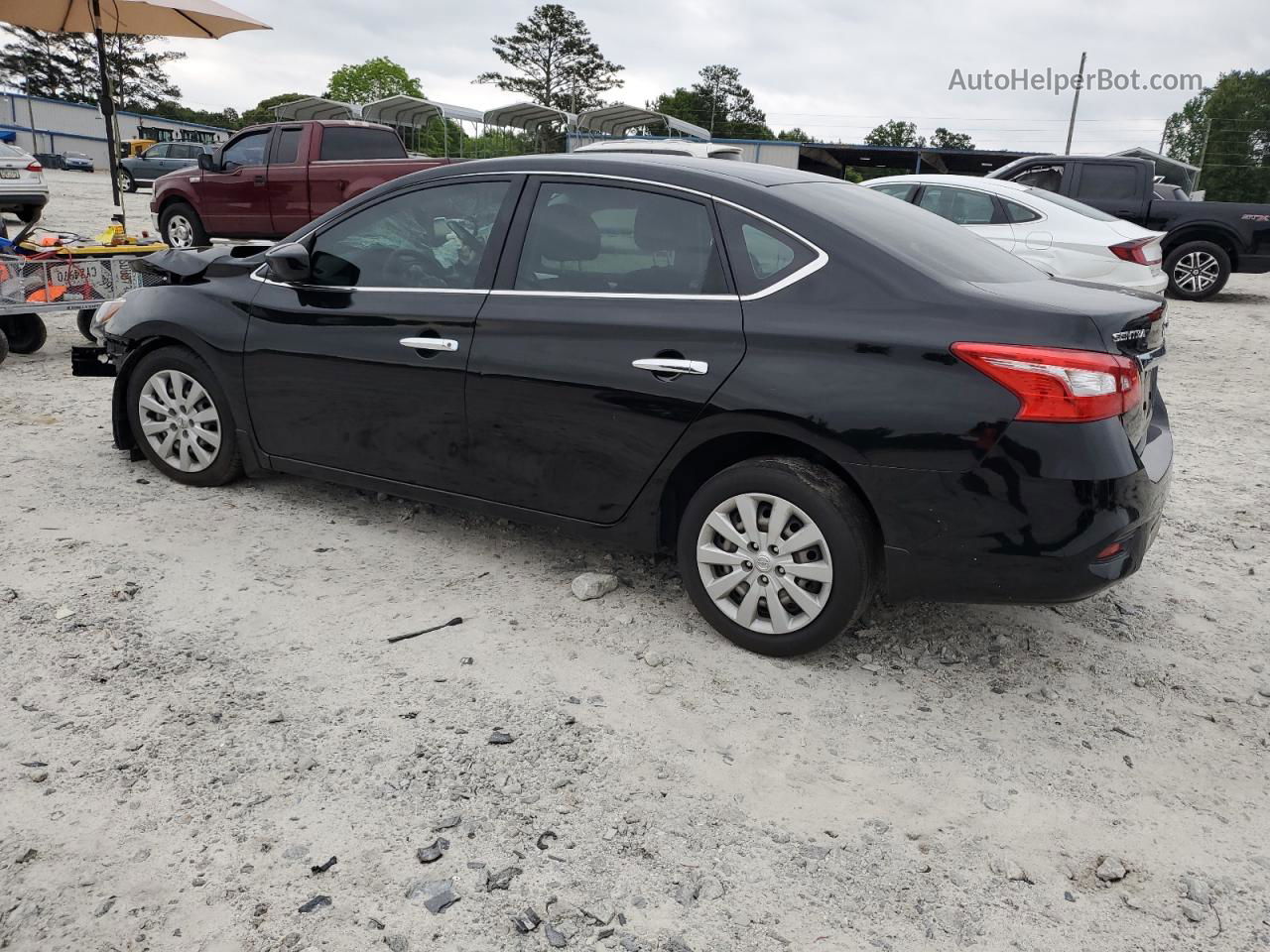 2018 Nissan Sentra S Black vin: 3N1AB7AP0JY315278