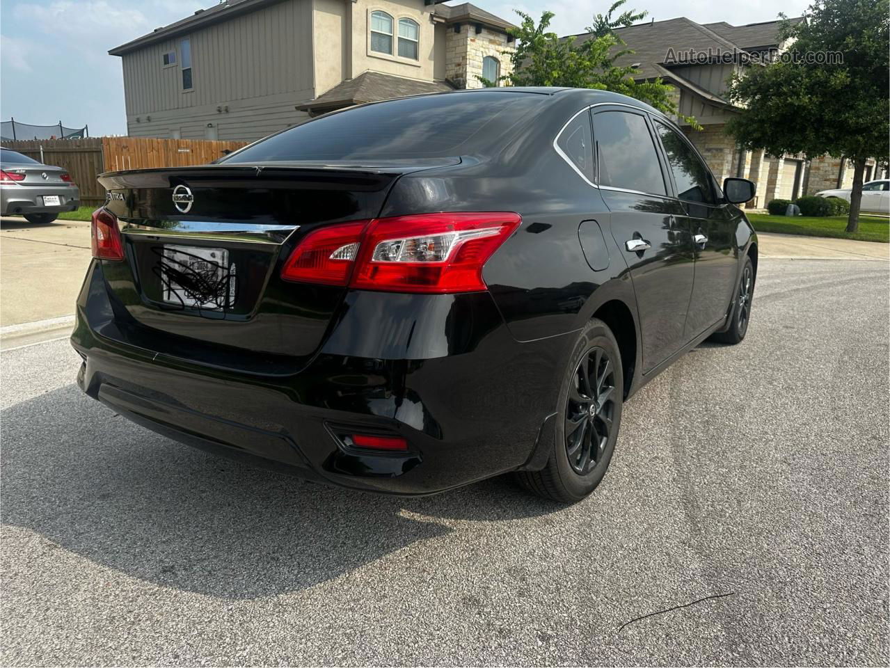 2018 Nissan Sentra S Black vin: 3N1AB7AP0JY317967