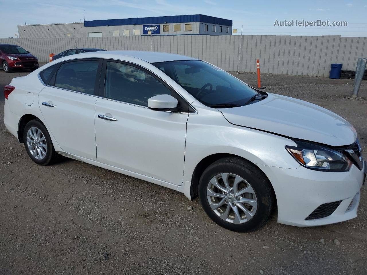 2018 Nissan Sentra S White vin: 3N1AB7AP0JY321730