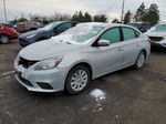 2018 Nissan Sentra S Серебряный vin: 3N1AB7AP0JY327155