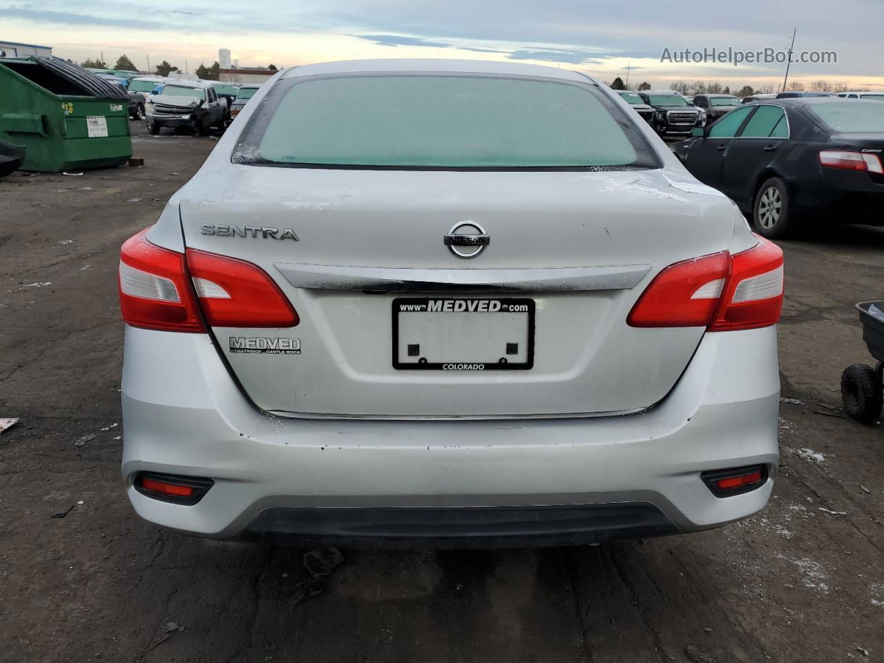 2018 Nissan Sentra S Silver vin: 3N1AB7AP0JY327155