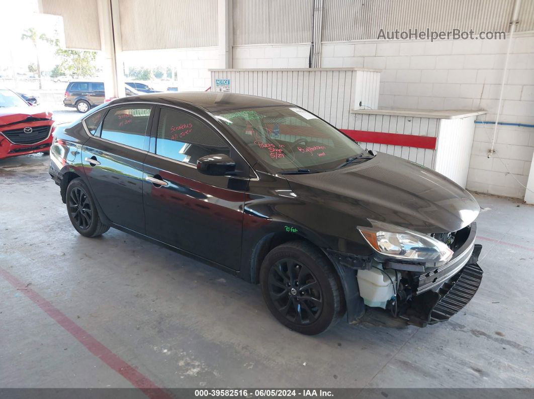 2018 Nissan Sentra S Black vin: 3N1AB7AP0JY328368