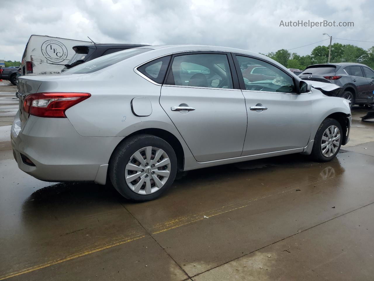 2018 Nissan Sentra S Silver vin: 3N1AB7AP0JY333151