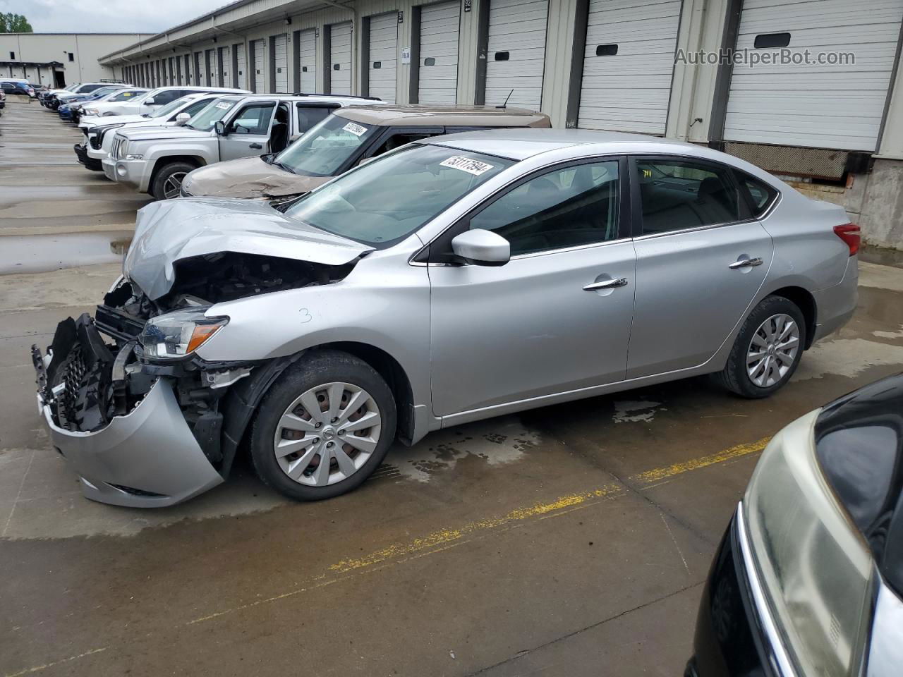 2018 Nissan Sentra S Silver vin: 3N1AB7AP0JY333151