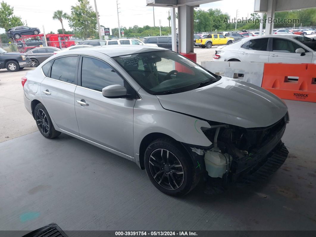 2018 Nissan Sentra S Silver vin: 3N1AB7AP0JY337183