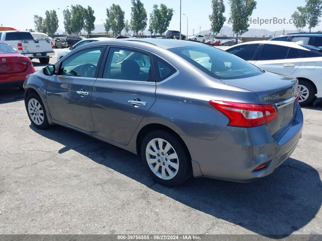 2018 Nissan Sentra S Серый vin: 3N1AB7AP0JY346563