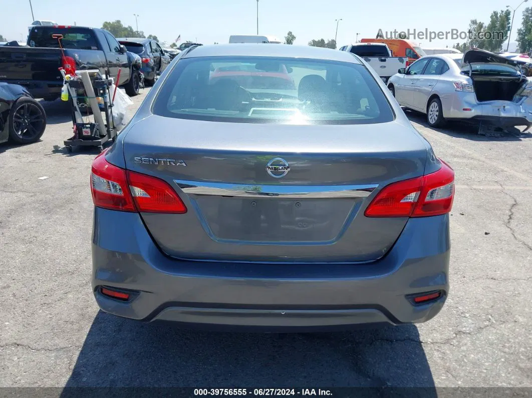 2018 Nissan Sentra S Gray vin: 3N1AB7AP0JY346563