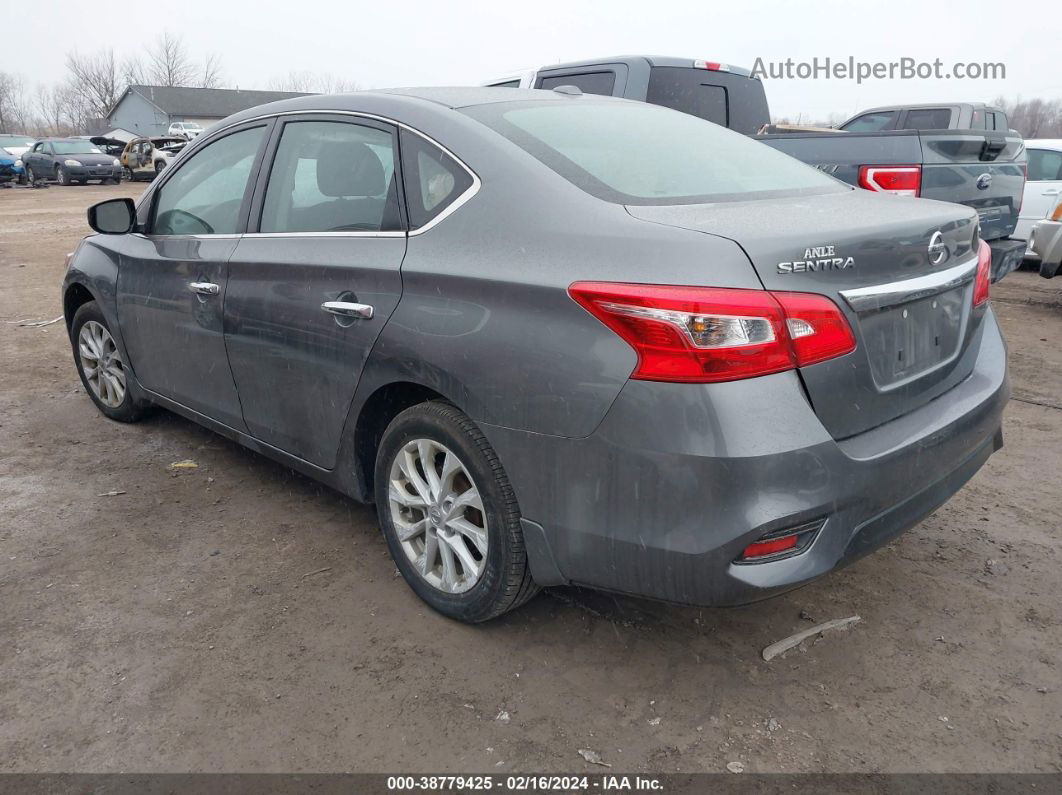 2019 Nissan Sentra Sv Gray vin: 3N1AB7AP0KL608273