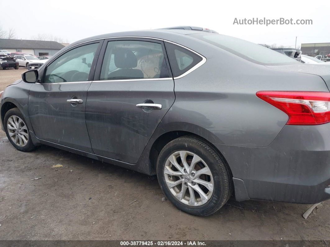 2019 Nissan Sentra Sv Gray vin: 3N1AB7AP0KL608273