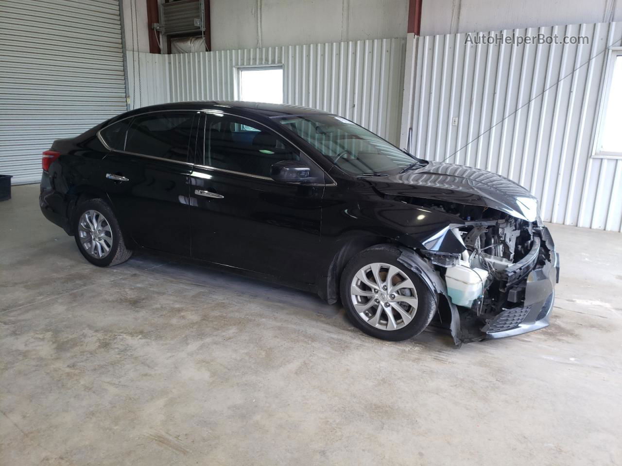 2019 Nissan Sentra S Black vin: 3N1AB7AP0KL613778