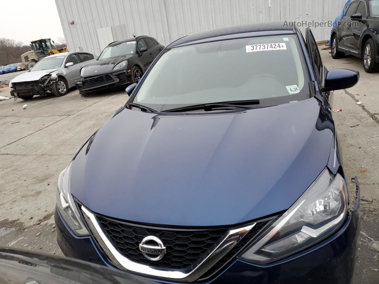 2019 Nissan Sentra S Blue vin: 3N1AB7AP0KY205252