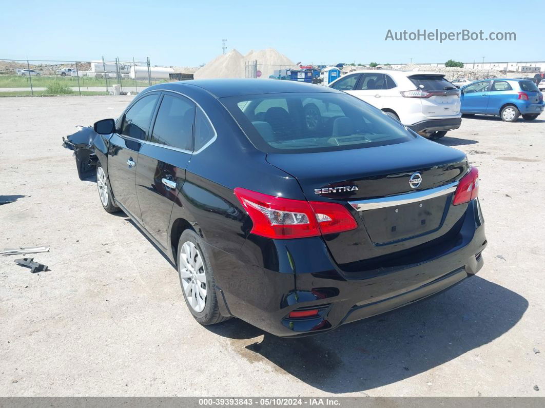 2019 Nissan Sentra S Black vin: 3N1AB7AP0KY215103