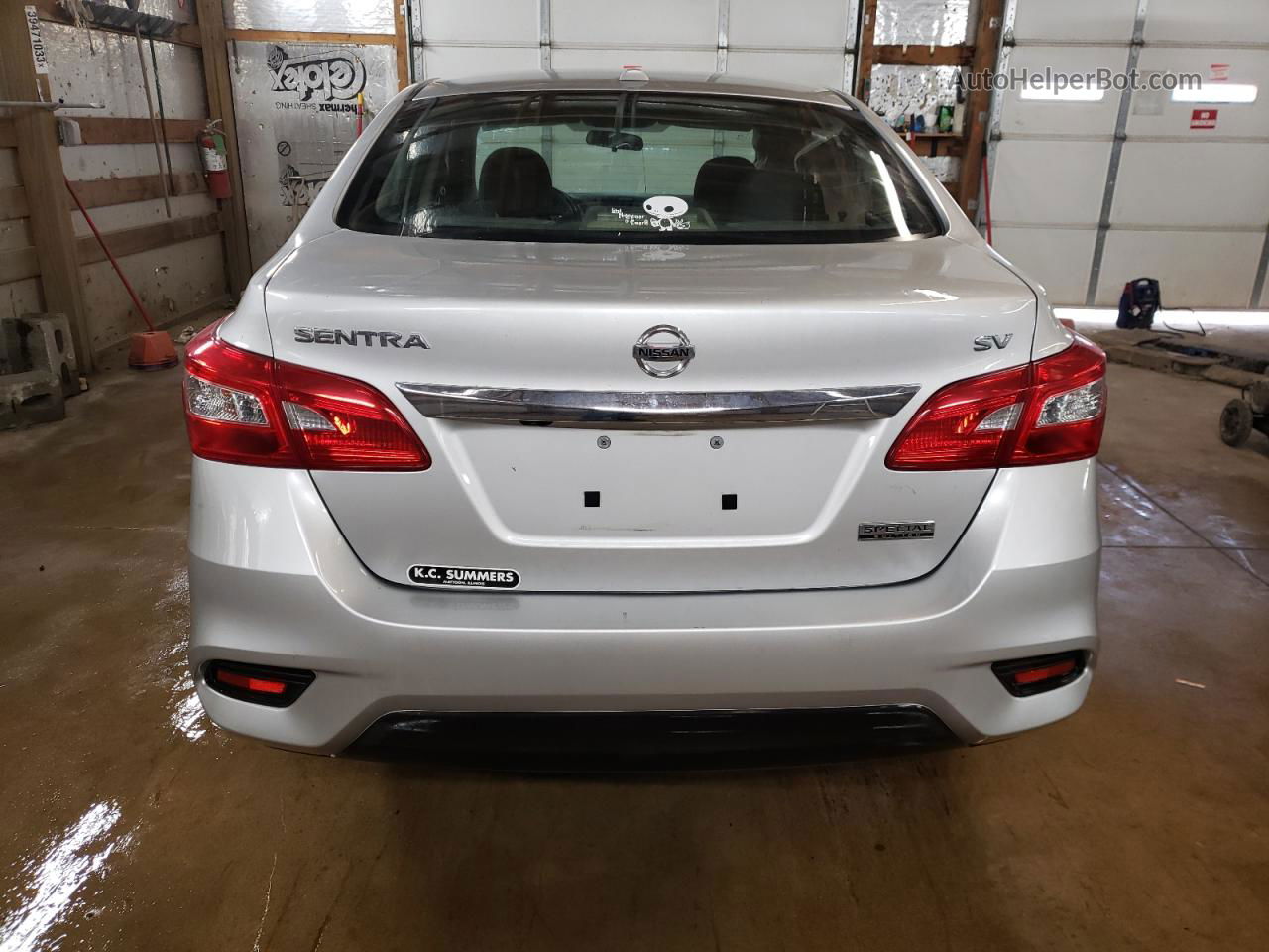 2019 Nissan Sentra S Silver vin: 3N1AB7AP0KY215618