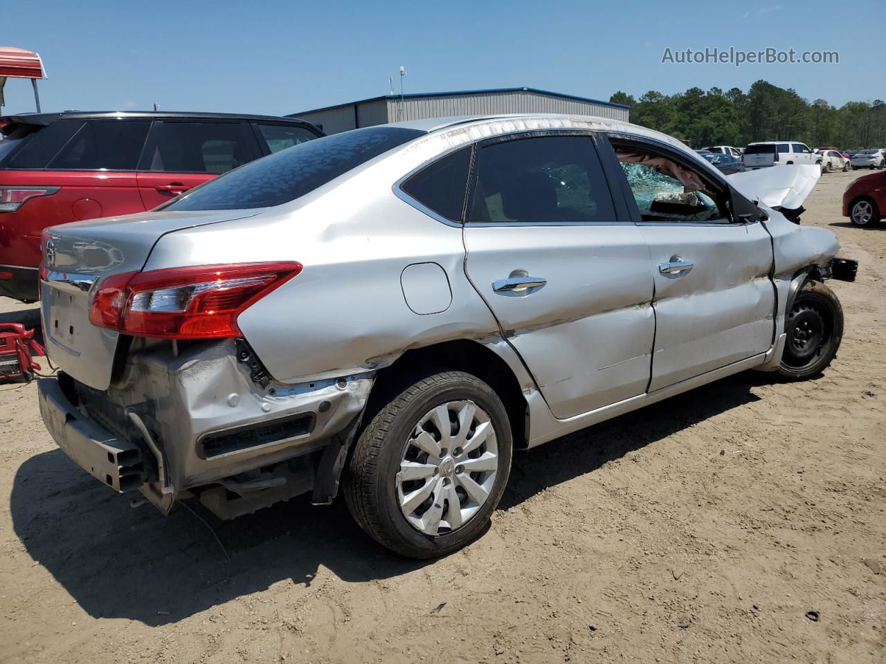 2019 Nissan Sentra S Серебряный vin: 3N1AB7AP0KY223315