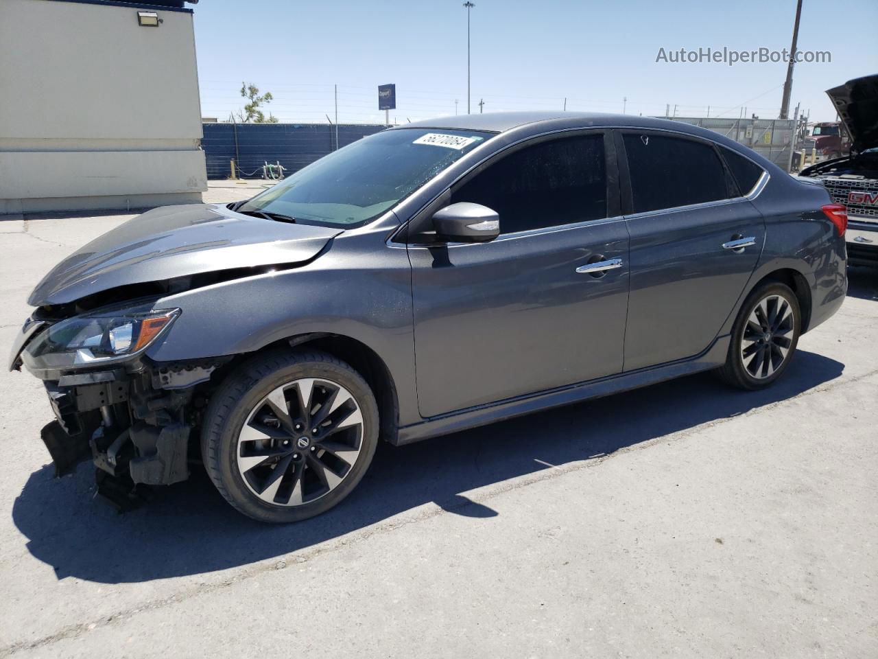 2019 Nissan Sentra S Gray vin: 3N1AB7AP0KY223413