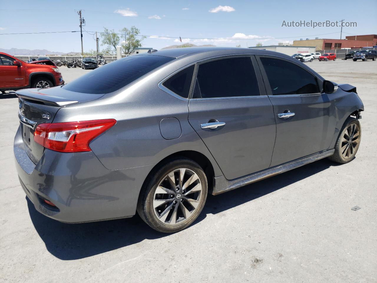 2019 Nissan Sentra S Gray vin: 3N1AB7AP0KY223413