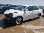 2019 Nissan Sentra S White vin: 3N1AB7AP0KY228398