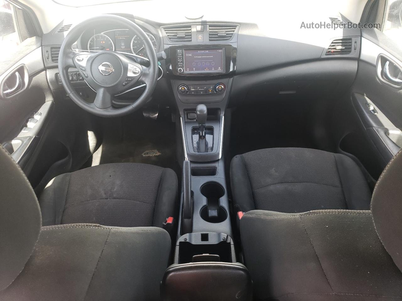 2019 Nissan Sentra S White vin: 3N1AB7AP0KY228398