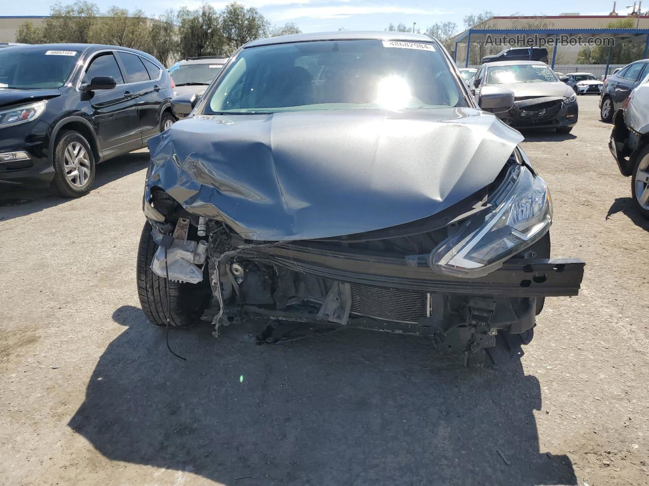 2019 Nissan Sentra S Gray vin: 3N1AB7AP0KY229440