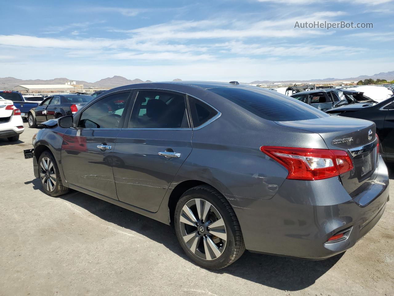 2019 Nissan Sentra S Gray vin: 3N1AB7AP0KY229440