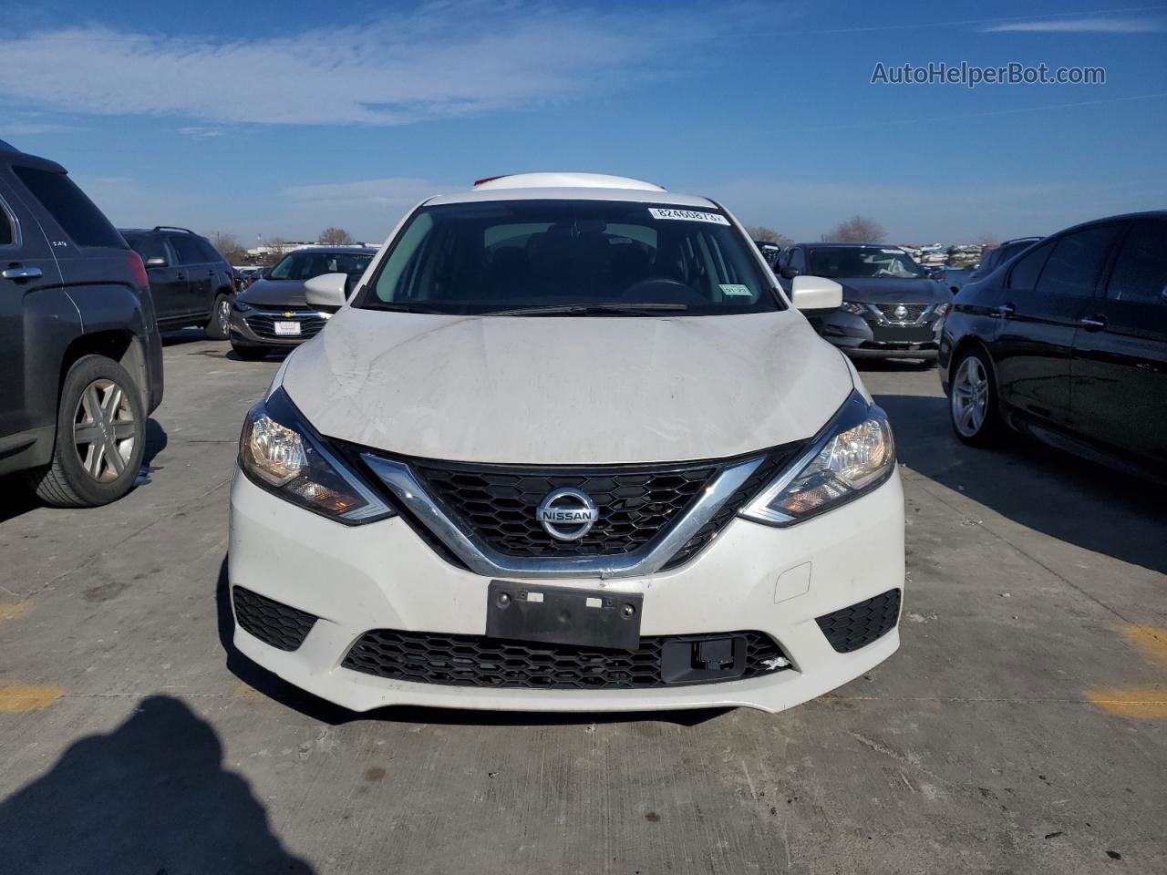 2019 Nissan Sentra S White vin: 3N1AB7AP0KY231141