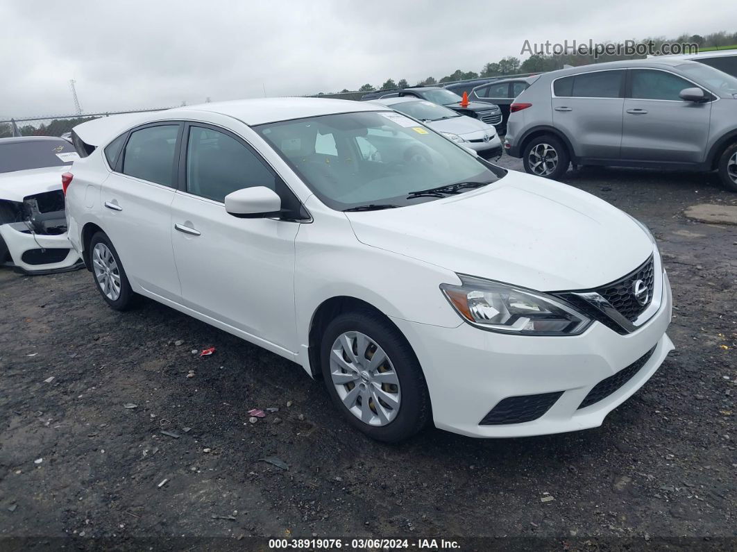 2019 Nissan Sentra S Белый vin: 3N1AB7AP0KY233066