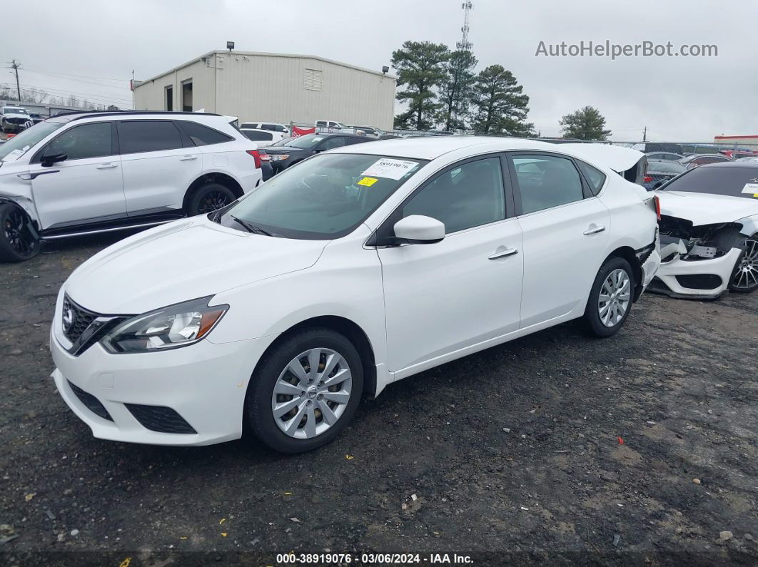 2019 Nissan Sentra S Белый vin: 3N1AB7AP0KY233066