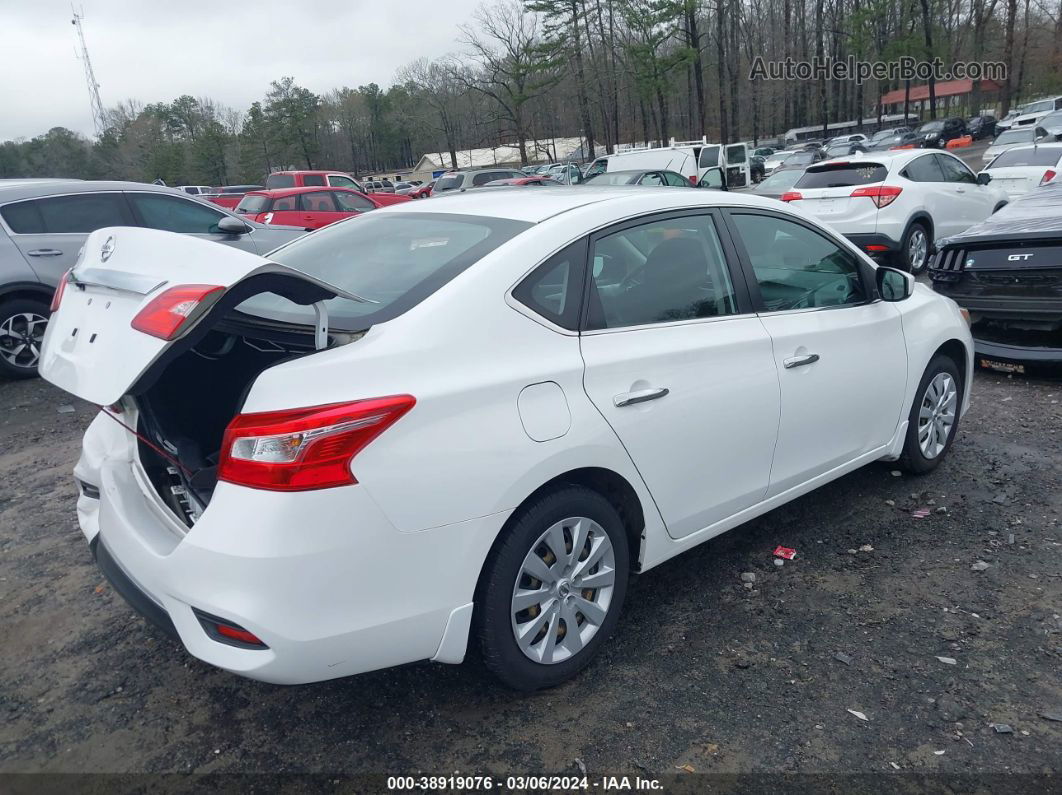 2019 Nissan Sentra S Белый vin: 3N1AB7AP0KY233066