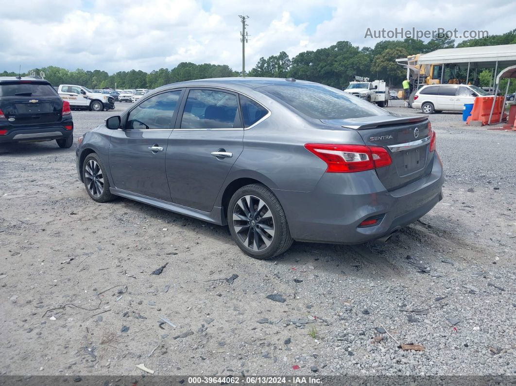 2019 Nissan Sentra Sr Gray vin: 3N1AB7AP0KY234458