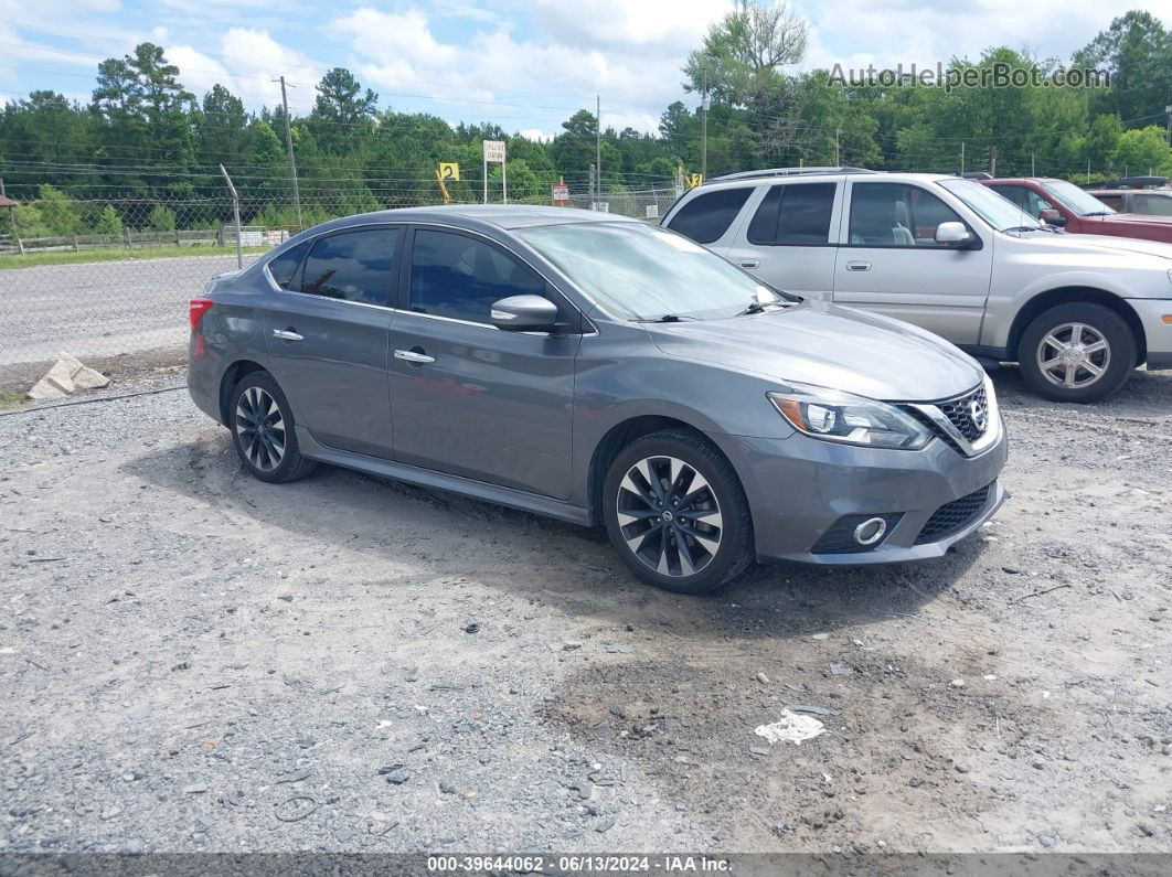 2019 Nissan Sentra Sr Gray vin: 3N1AB7AP0KY234458