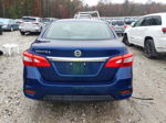 2019 Nissan Sentra S Blue vin: 3N1AB7AP0KY236713