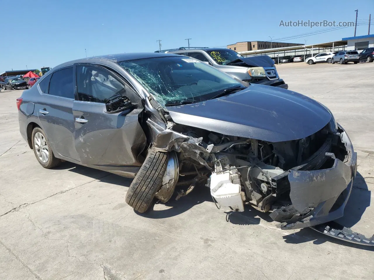 2019 Nissan Sentra S Gray vin: 3N1AB7AP0KY241913