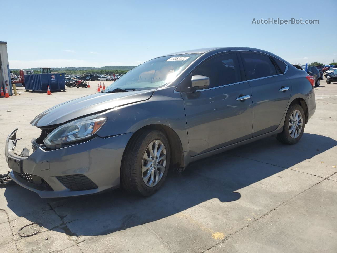 2019 Nissan Sentra S Gray vin: 3N1AB7AP0KY241913