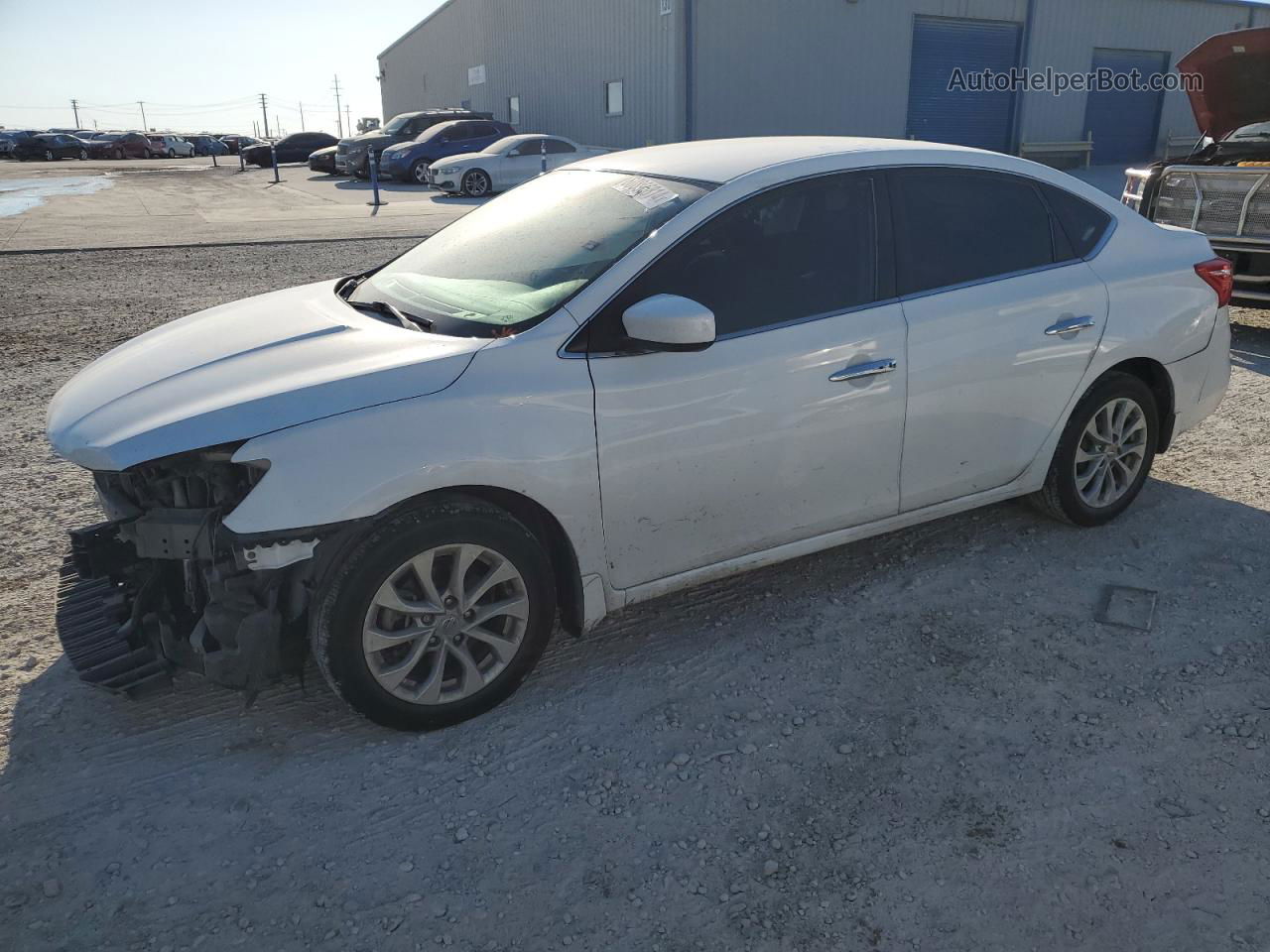 2019 Nissan Sentra S White vin: 3N1AB7AP0KY245668