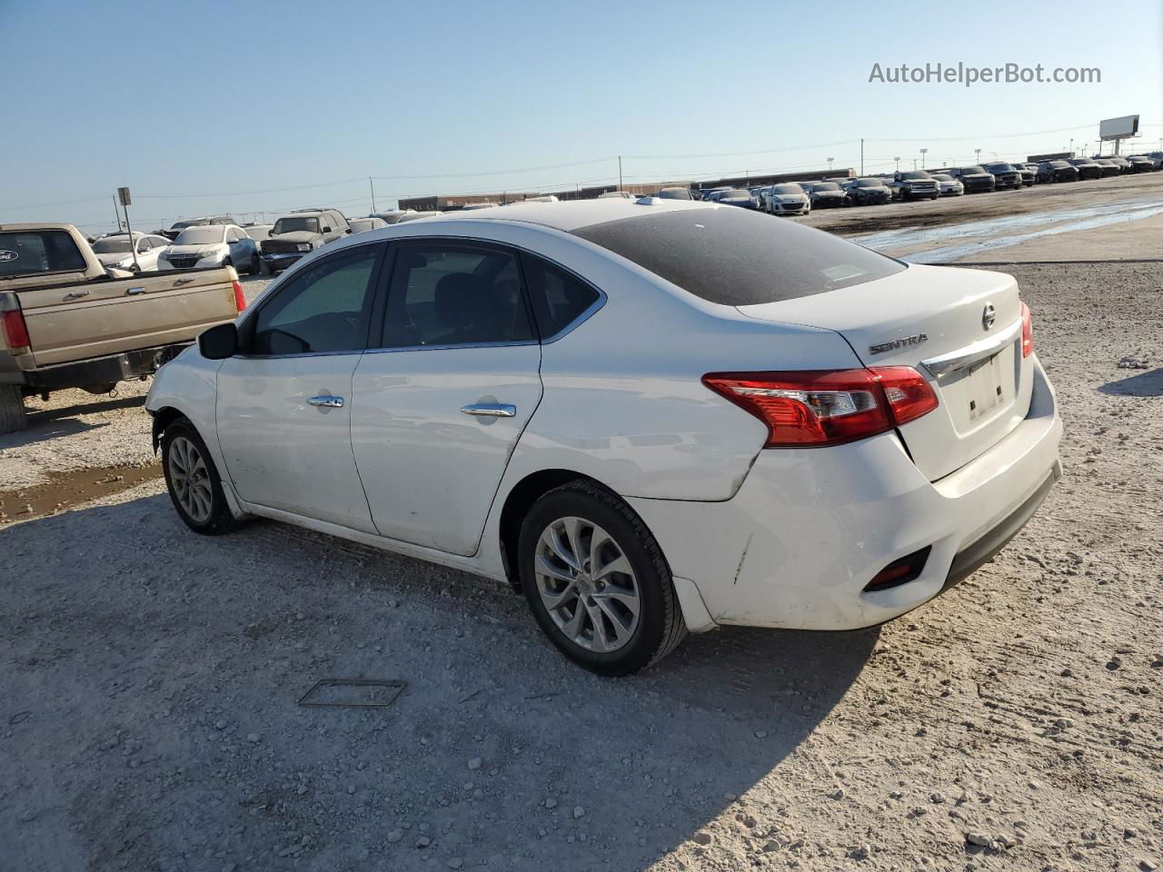 2019 Nissan Sentra S White vin: 3N1AB7AP0KY245668