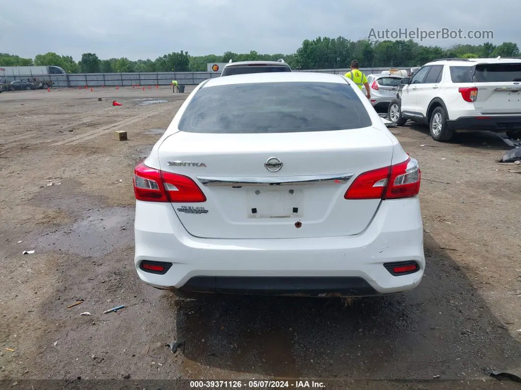 2019 Nissan Sentra S White vin: 3N1AB7AP0KY250448