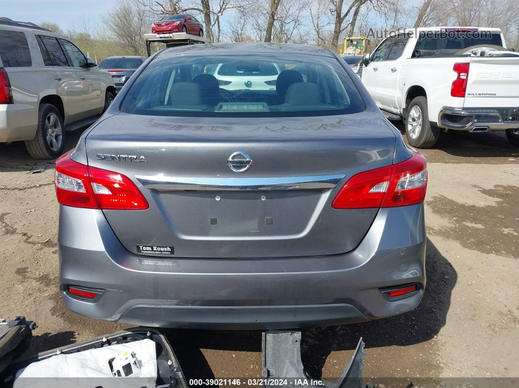 2019 Nissan Sentra S Gray vin: 3N1AB7AP0KY264947