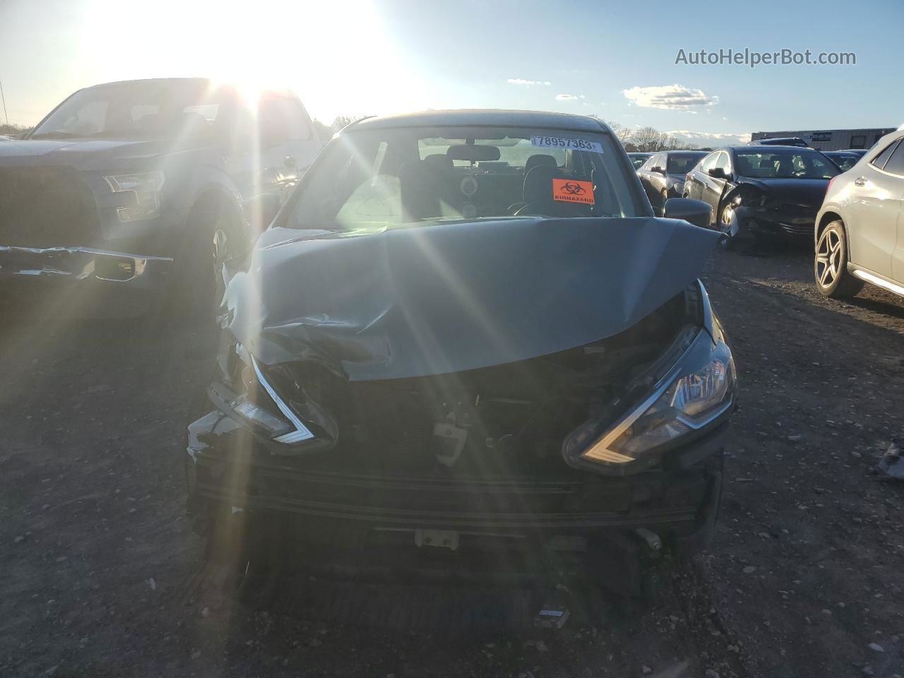 2019 Nissan Sentra S Gray vin: 3N1AB7AP0KY267749