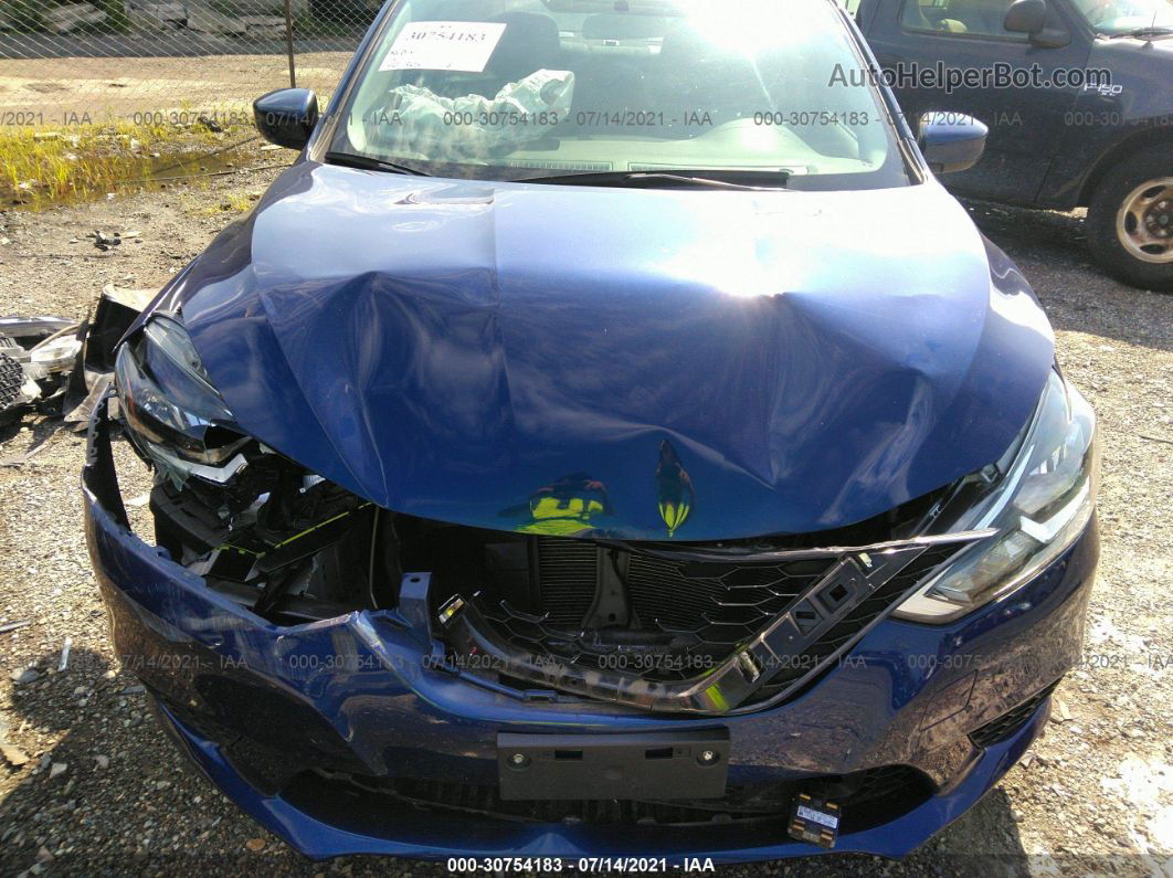 2019 Nissan Sentra Sv Blue vin: 3N1AB7AP0KY271025