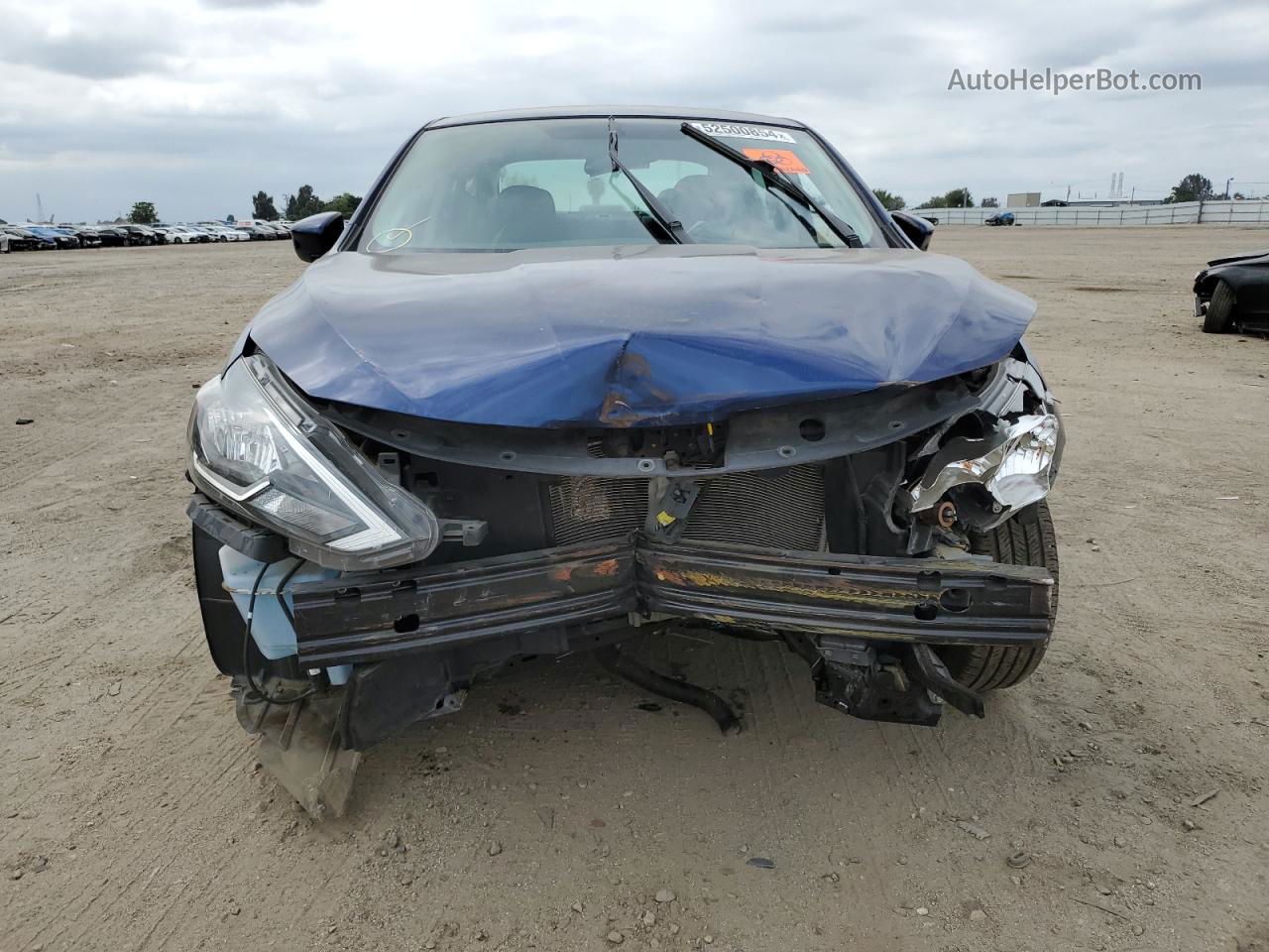 2019 Nissan Sentra S Синий vin: 3N1AB7AP0KY276869