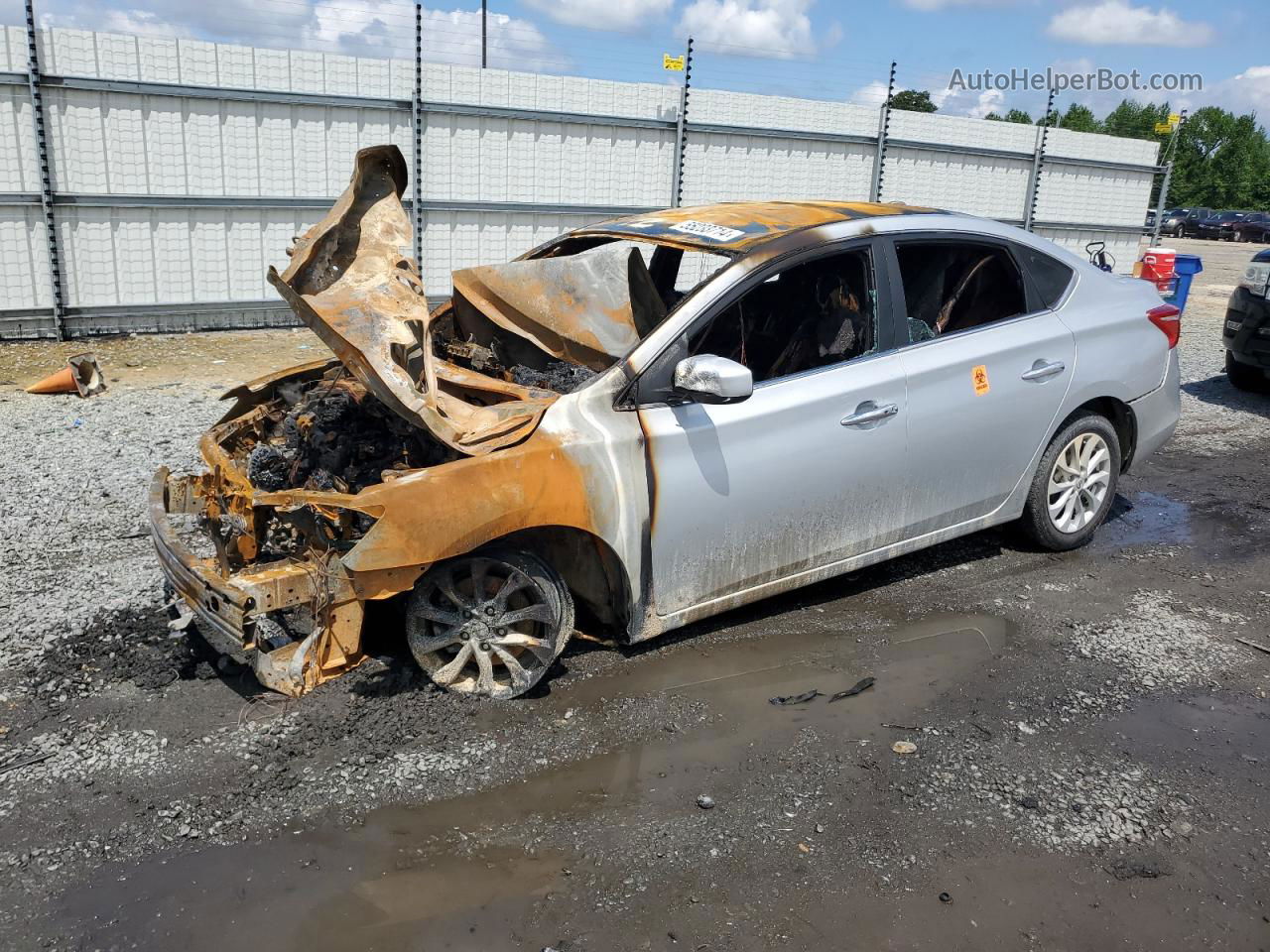 2019 Nissan Sentra S Burn vin: 3N1AB7AP0KY277259
